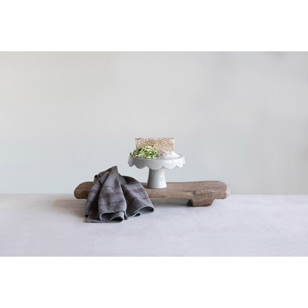 Grey Stoneware Pedestal