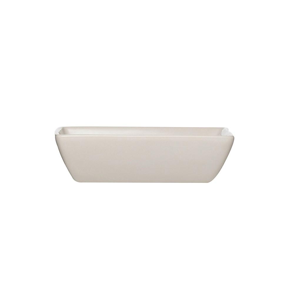 White Stoneware Dish