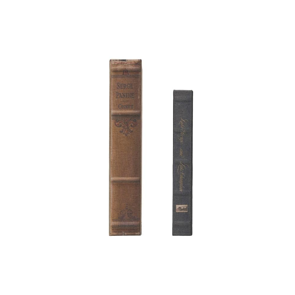 "Serge Panine" Canvas Book Storage Boxes