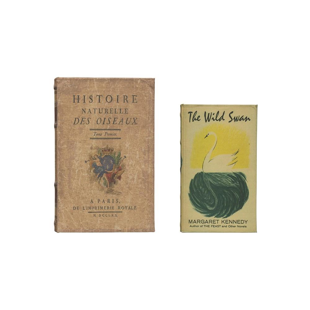 "Histoire Naturelle" Canvas Book Storage Boxes