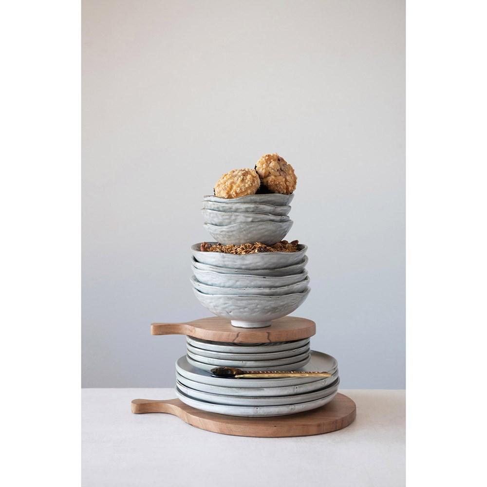 Matte White Stoneware Bowl