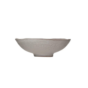 Matte White Stoneware Bowl
