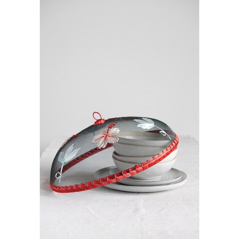 White Stoneware Dish w/Reactive Glaze