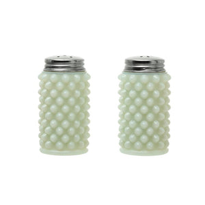 S/2 White Milk Glass Hobnail Salt & Pepper Shakers
