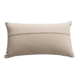 "Pardon My French" Natural Color Cotton Lumbar Pillow