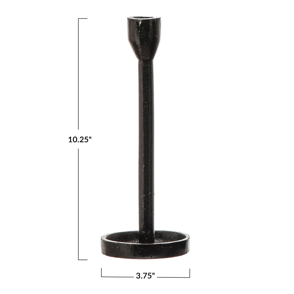 Black Cast Iron Taper Holder