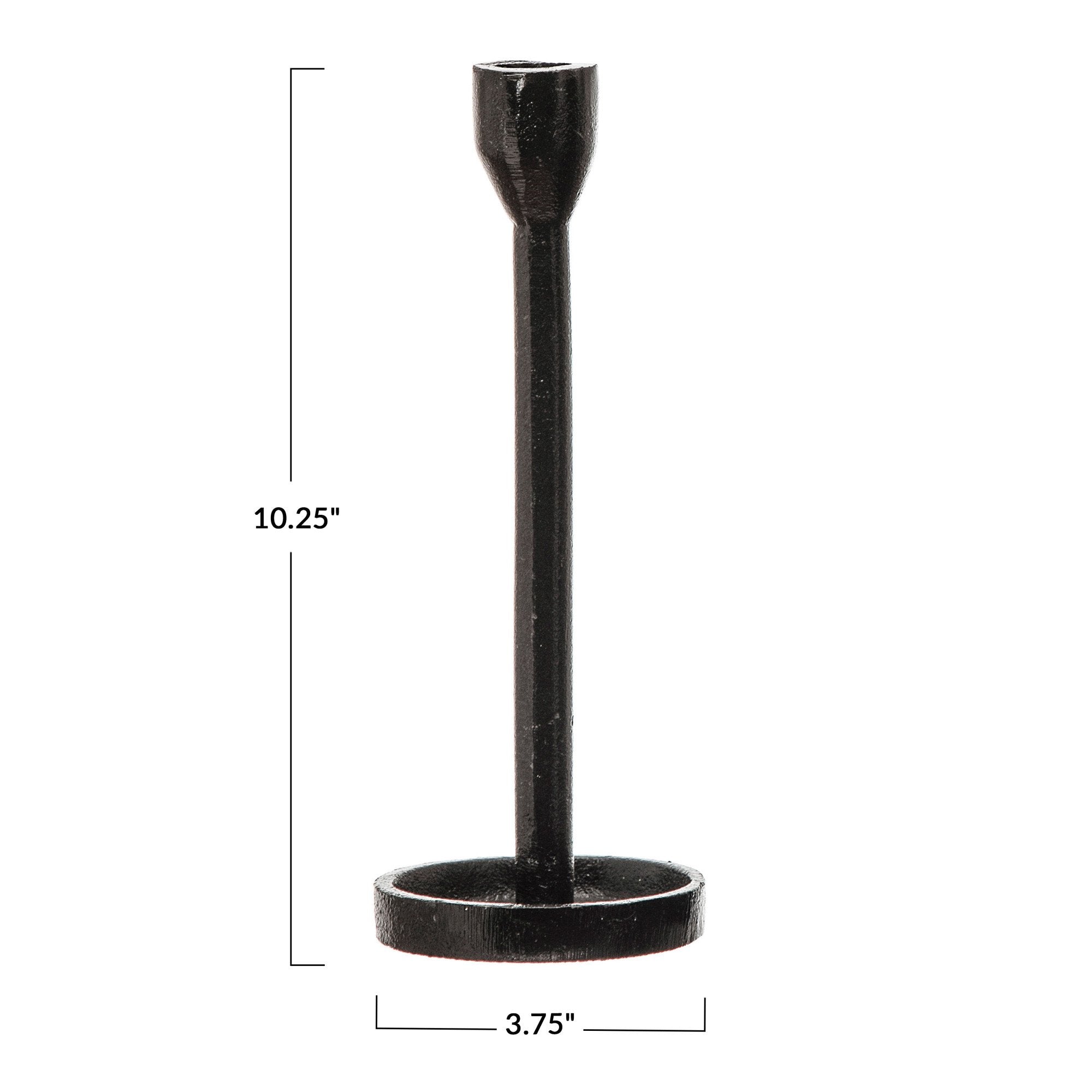 Black Cast Iron Taper Holder