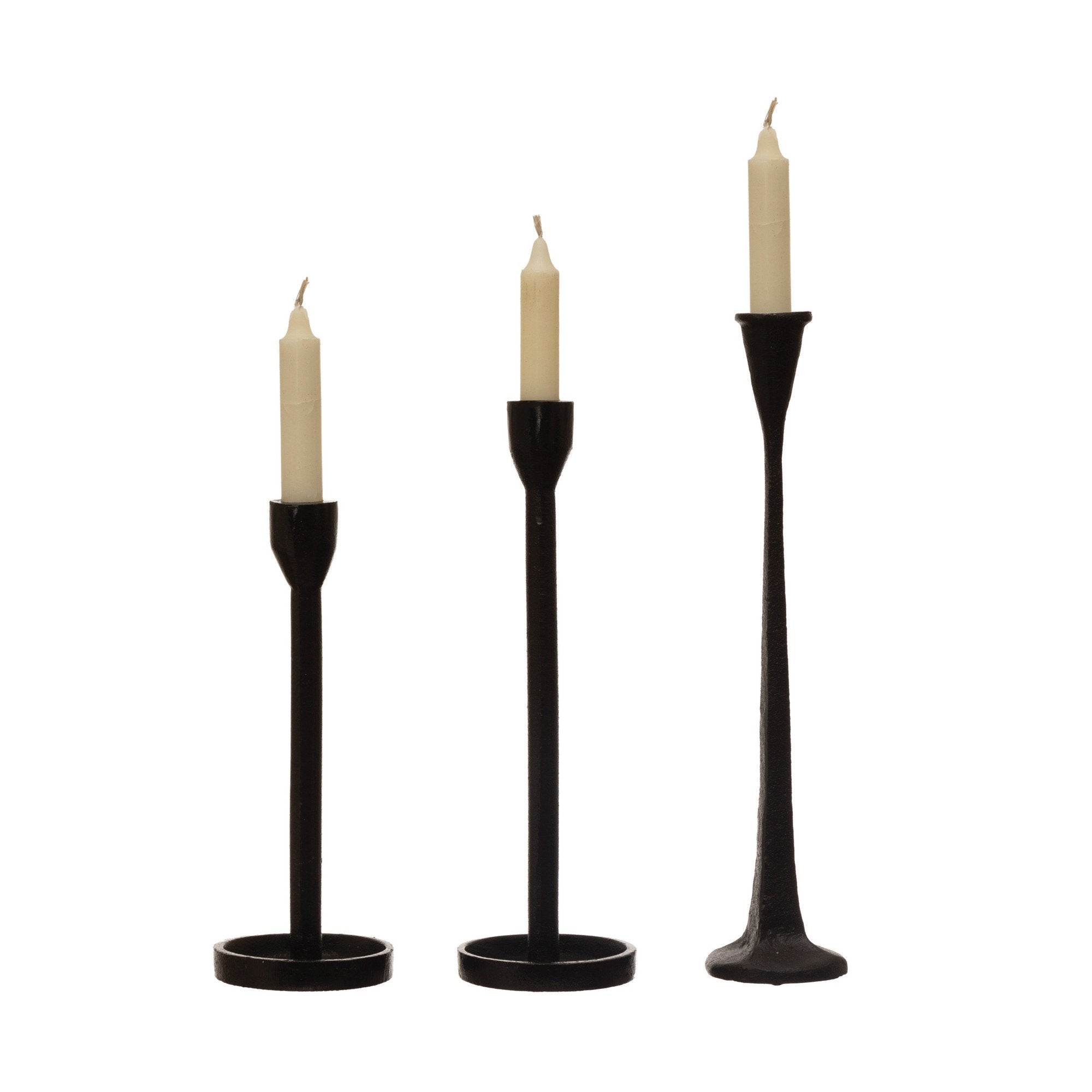 Black Cast Iron Taper Holder