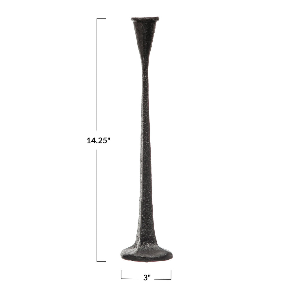 Black Cast Iron Taper Holder