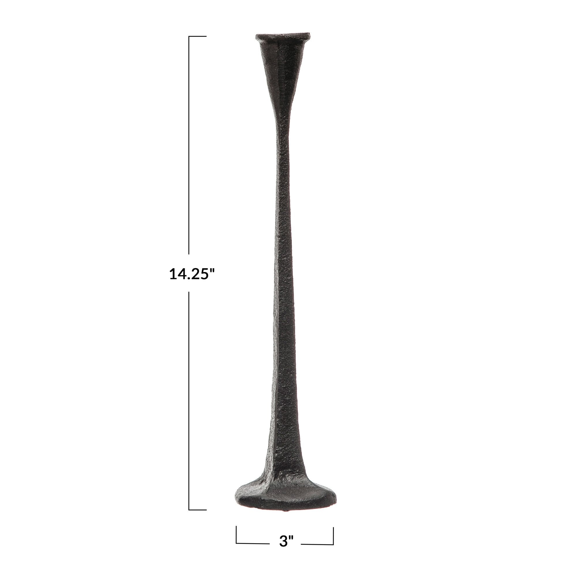 Black Cast Iron Taper Holder