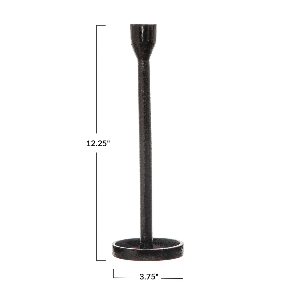 Black Cast Iron Taper Holder