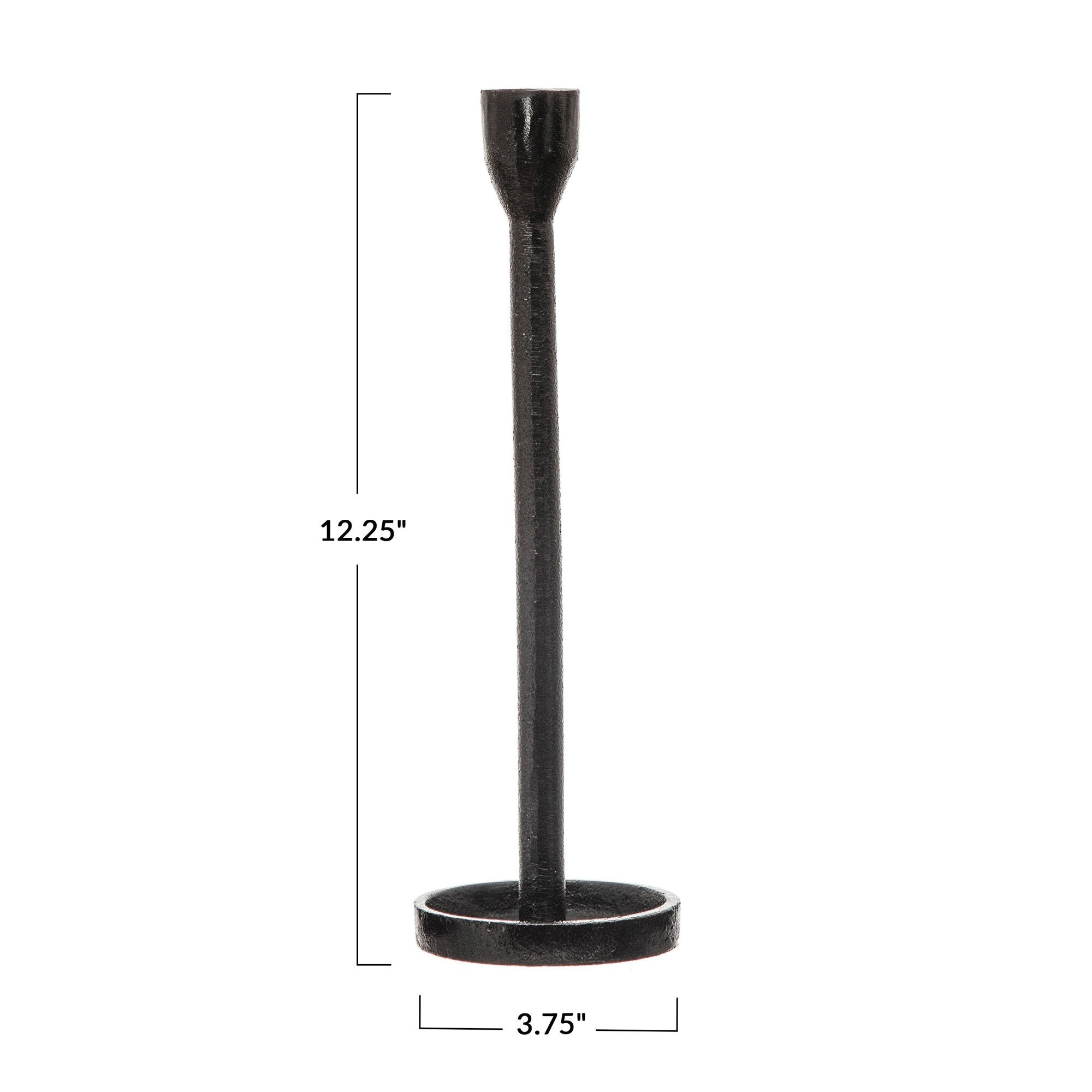 Black Cast Iron Taper Holder