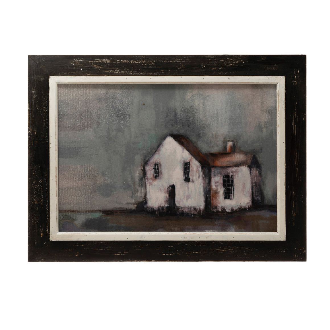 Quaint House Framed Canvas Wall Decor