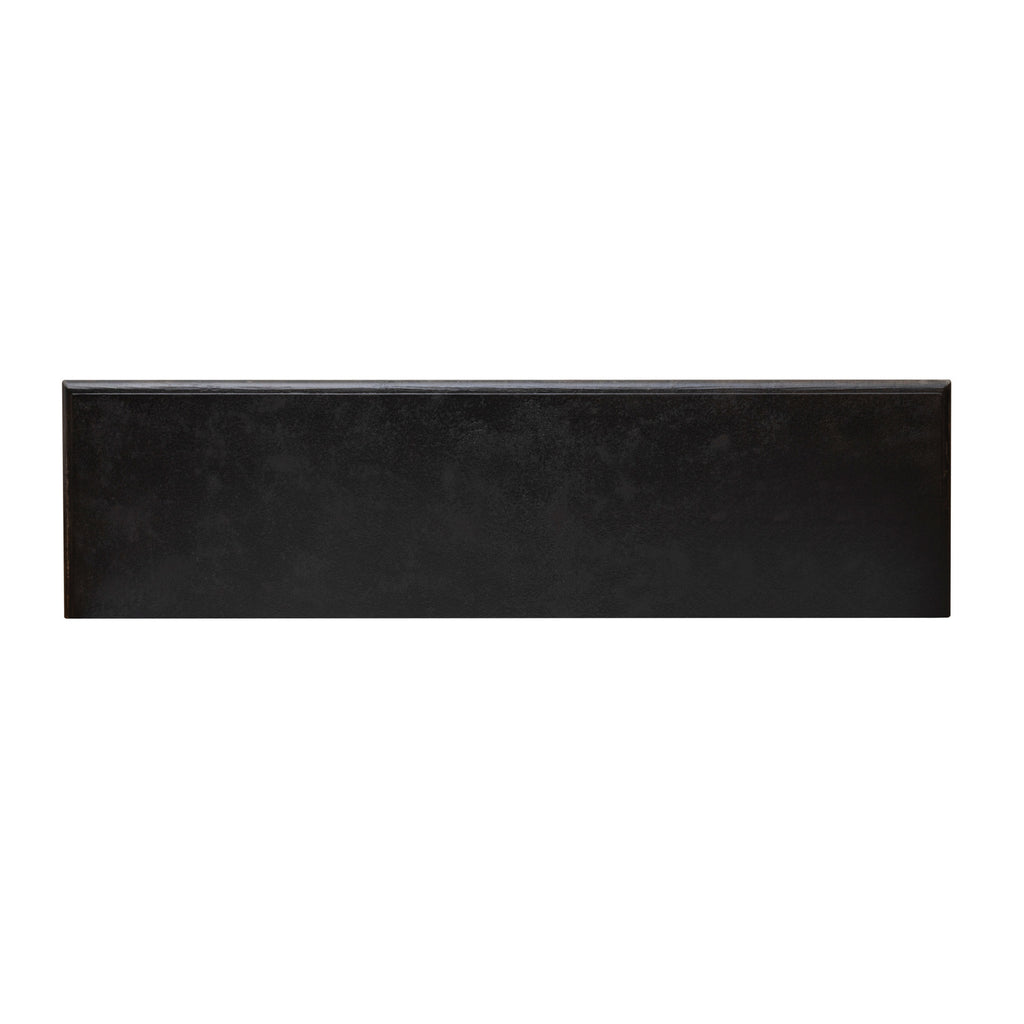 Distressed Black Finish Fireplace Mantle