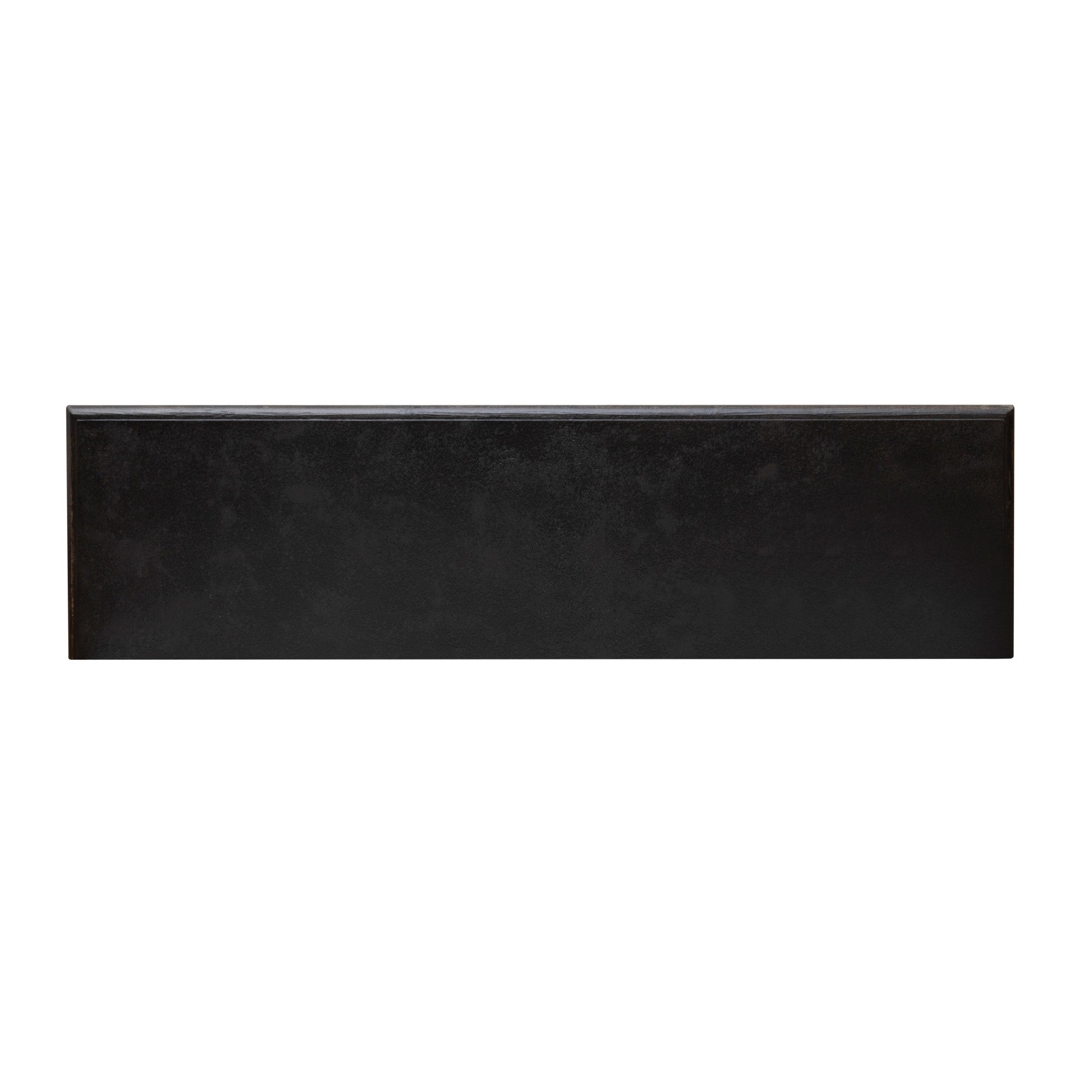 Distressed Black Finish Fireplace Mantle