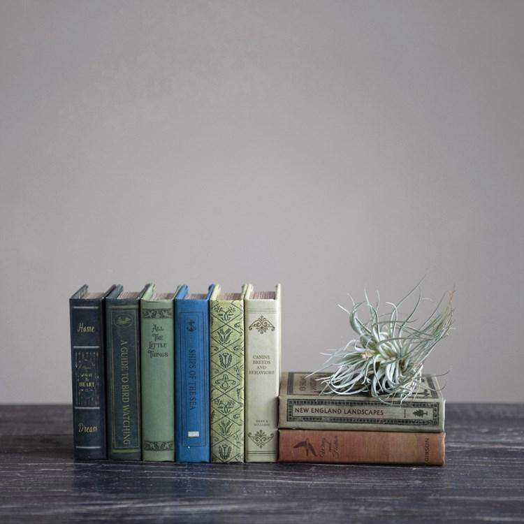 Vintage Style Canvas Book Storage Boxes