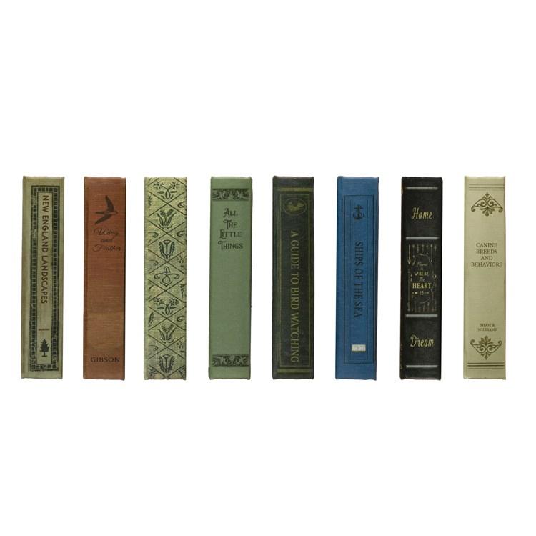 Vintage Style Canvas Book Storage Boxes