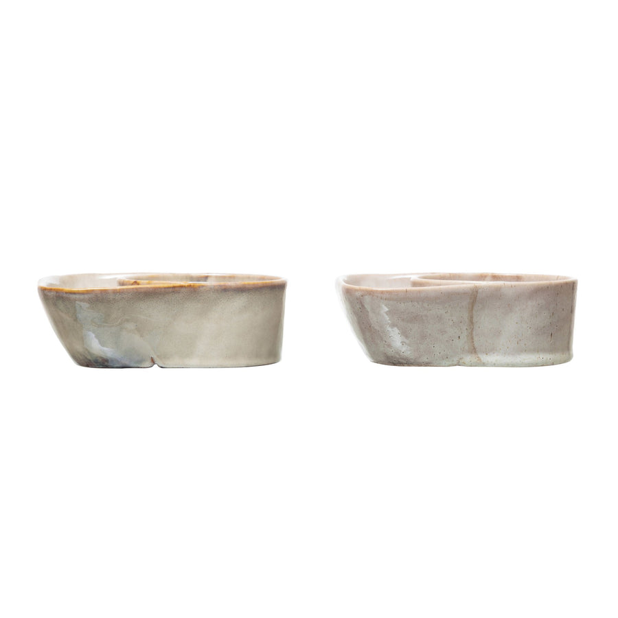 Decorative Stoneware Bowl w/Reactive Glaze