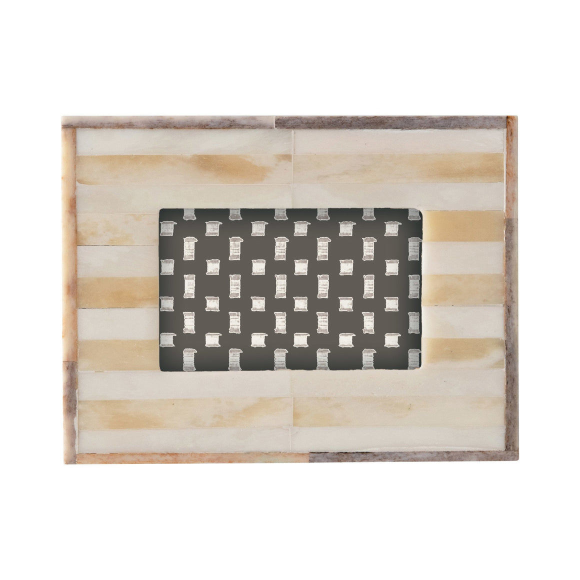 Handmade Two-Tone Natural Bone Photo Frame