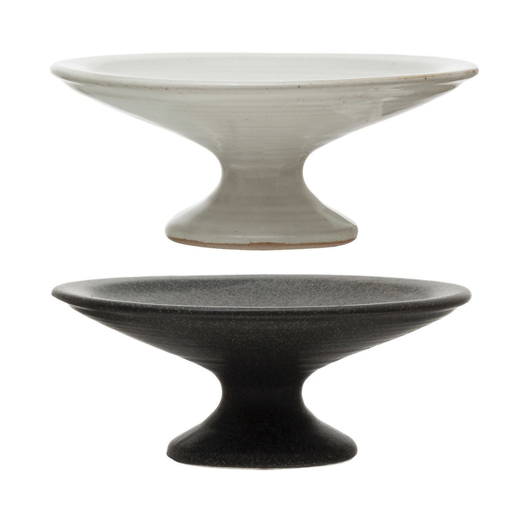 Matte Finish Stoneware Pedestal