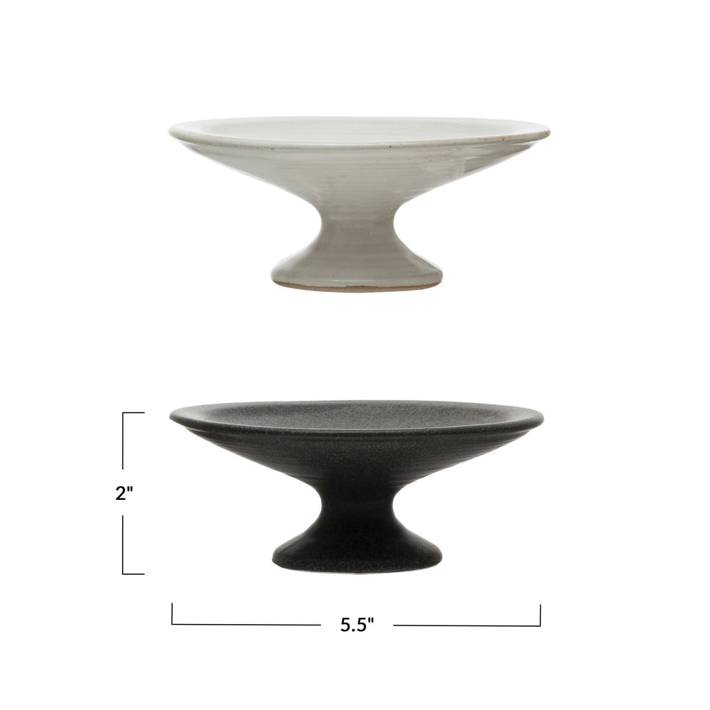 Matte Finish Stoneware Pedestal