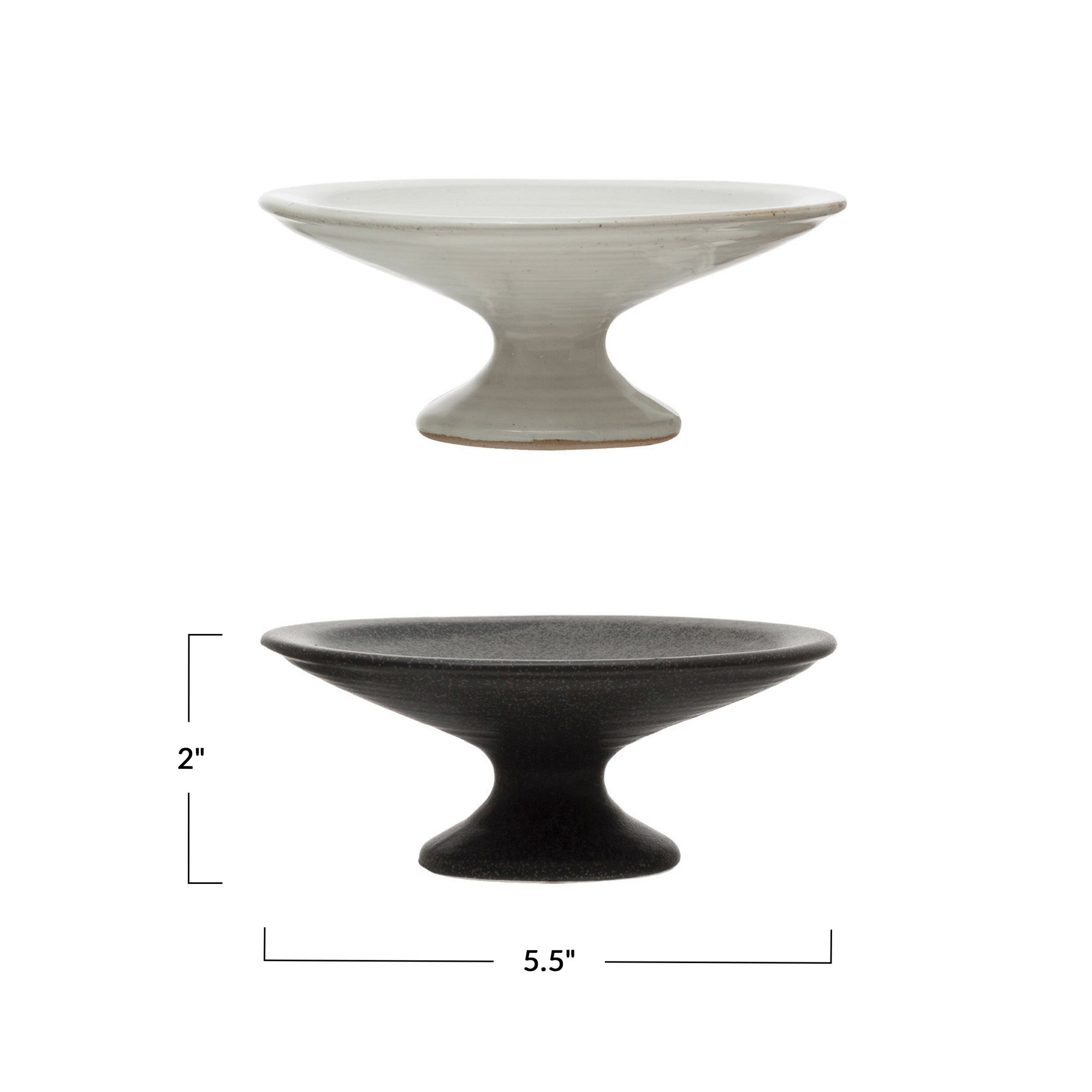 Matte Finish Stoneware Pedestal