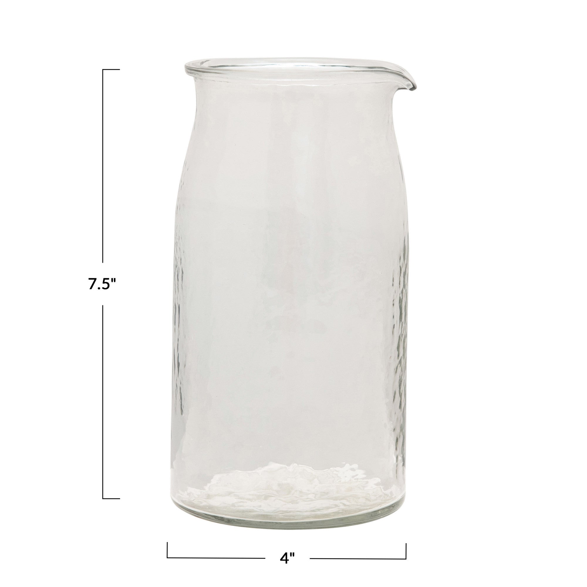 Hand-Blown Glass Pitcher