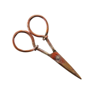 Hand-Forged Burnt Finish Copper Scissors