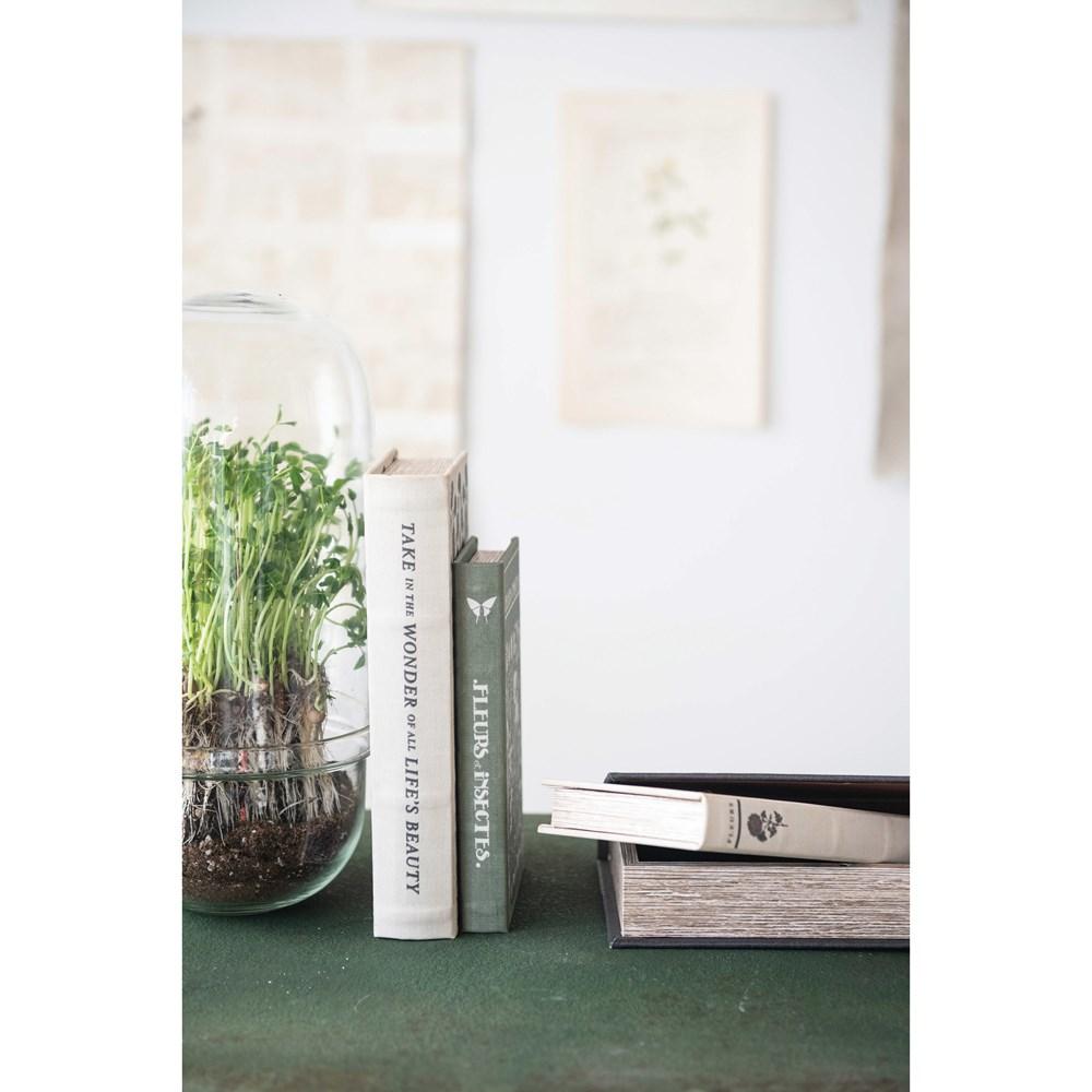 "Garden Studies Prints" Canvas Book Storage Boxes