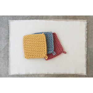 Square Cotton Crocheted Potholders