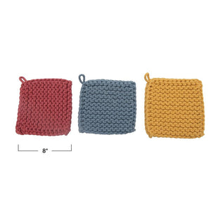 Square Cotton Crocheted Potholders