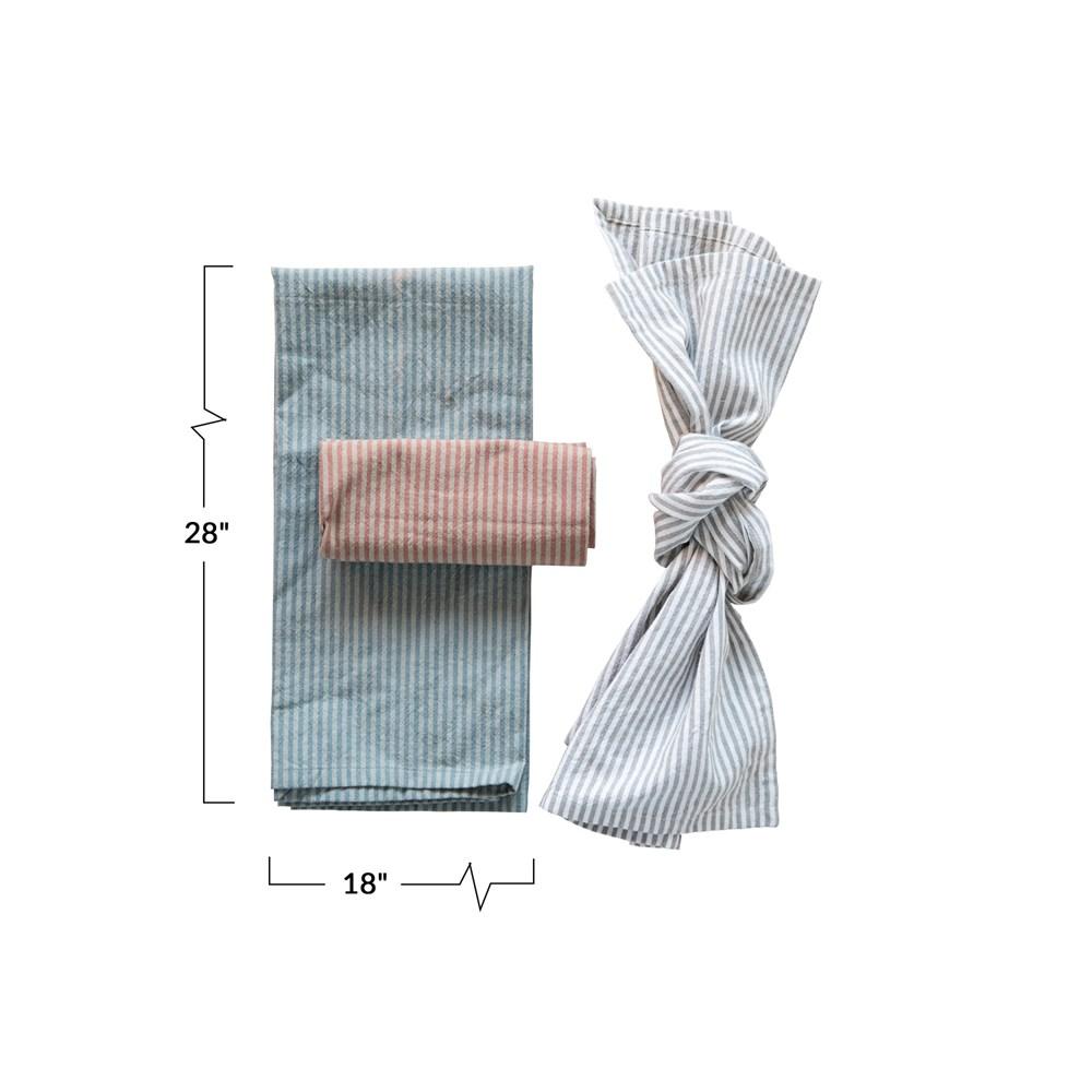 Woven Cotton Striped Tea Towel