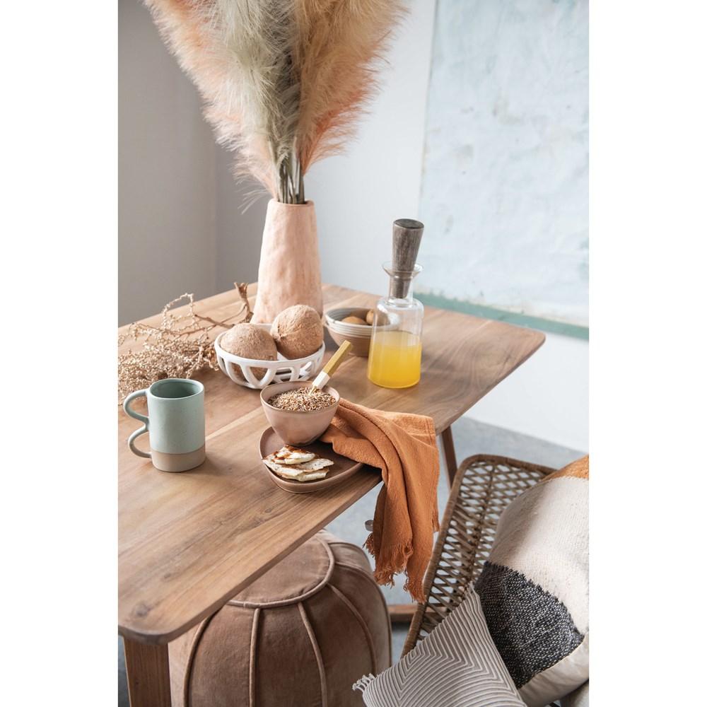 Cotton Slub Tea Towels w/Fringe
