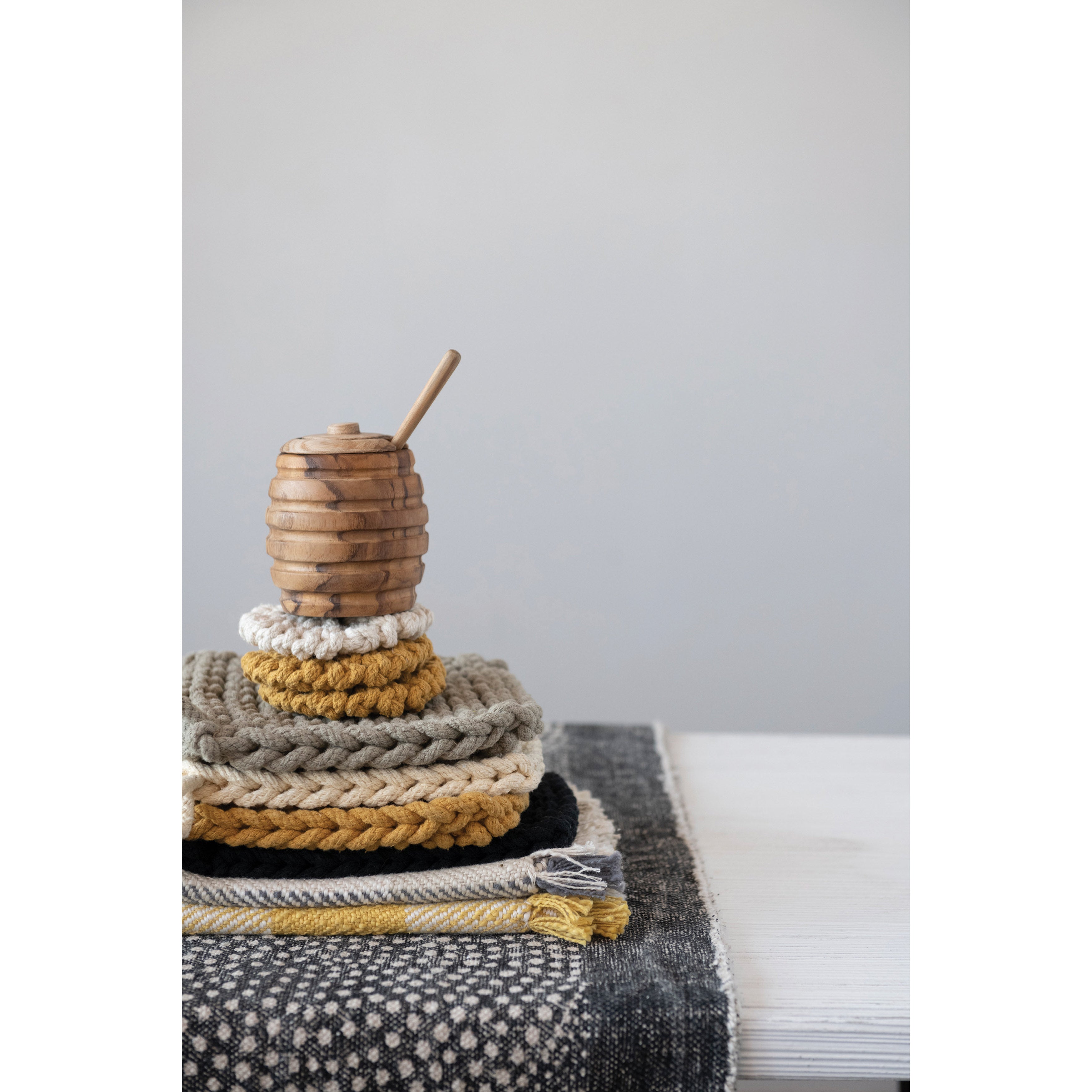 Square Cotton Crocheted Pot Holder