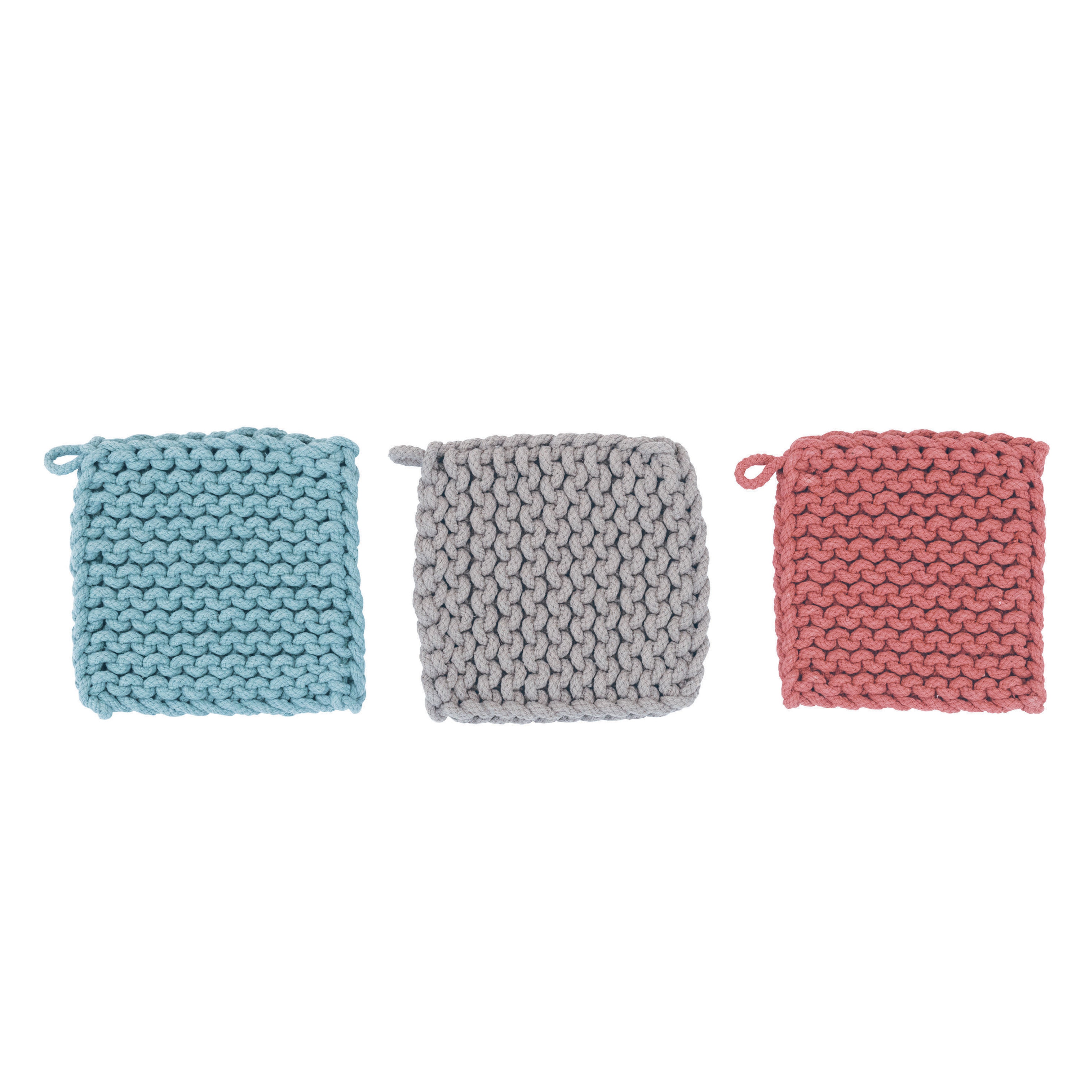 Square Cotton Crocheted Pot Holder