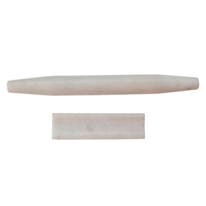 White Marble French Style Rolling Pin w/Stand