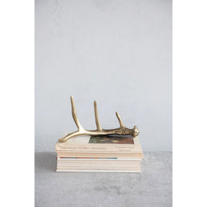 Gold Finish Aluminum Antler Decor