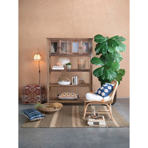 Reclaimed Wood Shelving Unit w/Upper Cabinet