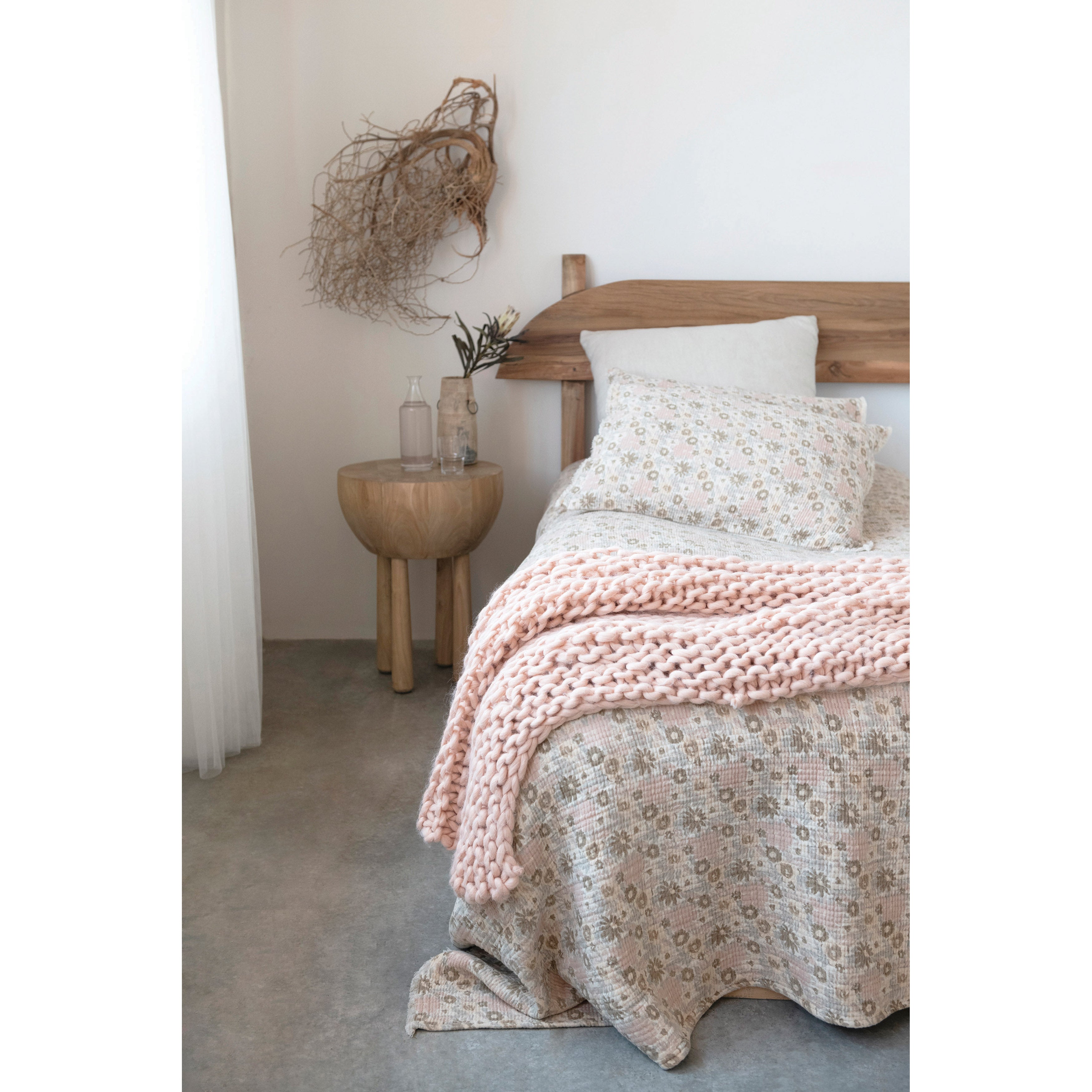 Hand Crocheted Fabric Throw