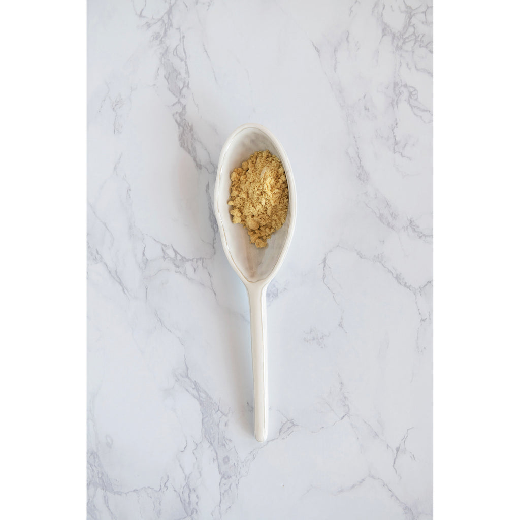 White Stoneware Spoon