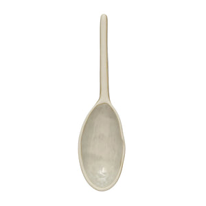 White Stoneware Spoon