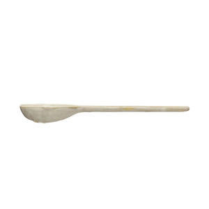 White Stoneware Spoon