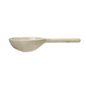 White Stoneware Spoon