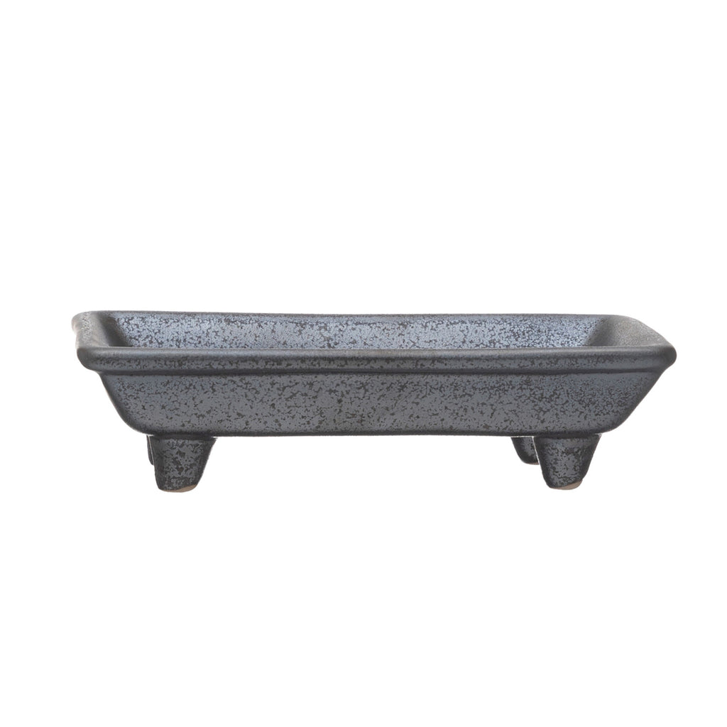 Footed Stoneware Soap Dish