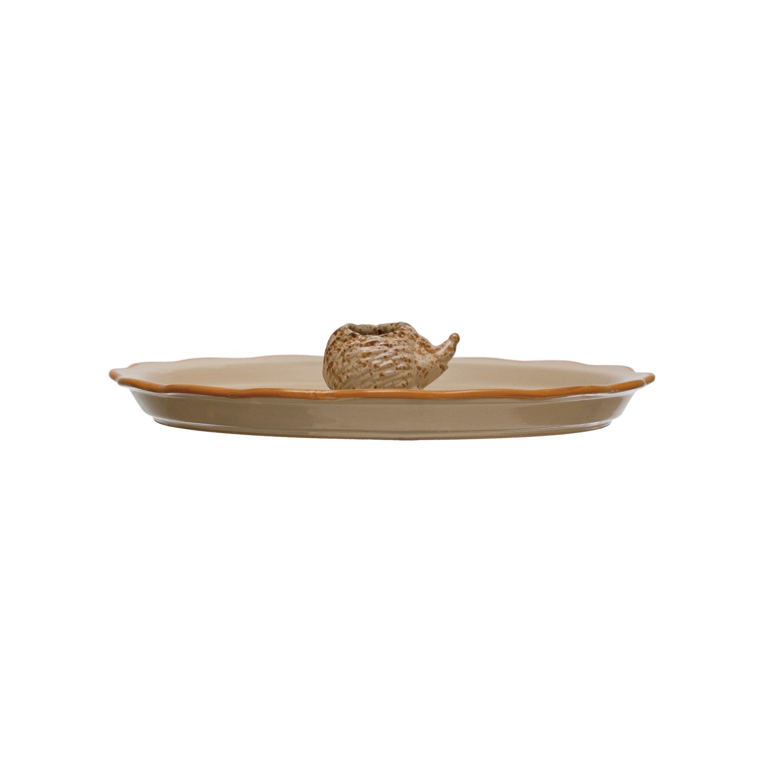 Moss & Embers Stoneware Plate with Hedgehog Toothpick Holder - Thumbnail 2