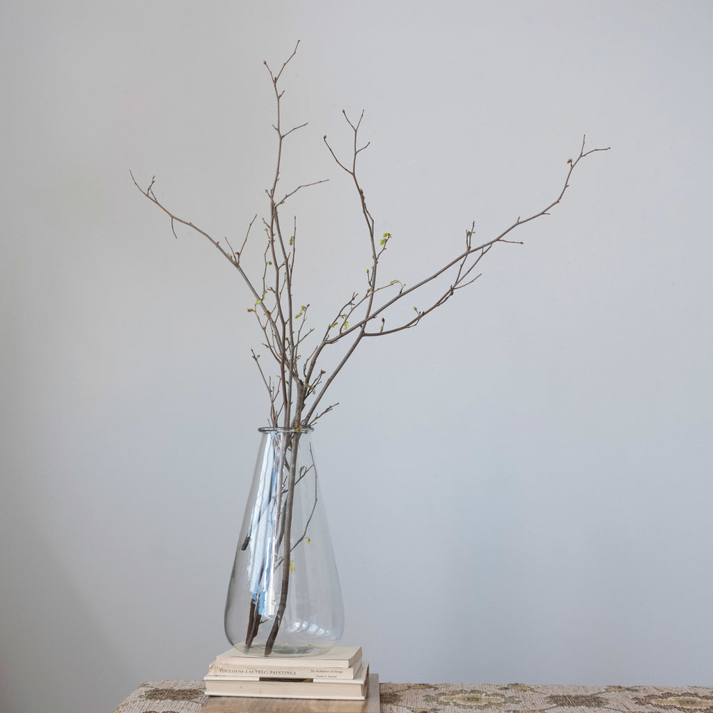 Hand-Blown Vintage Reproduction Glass Vase