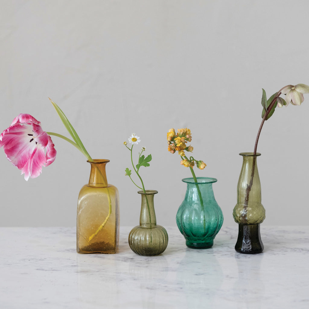 Hand-Blown Glass Vases