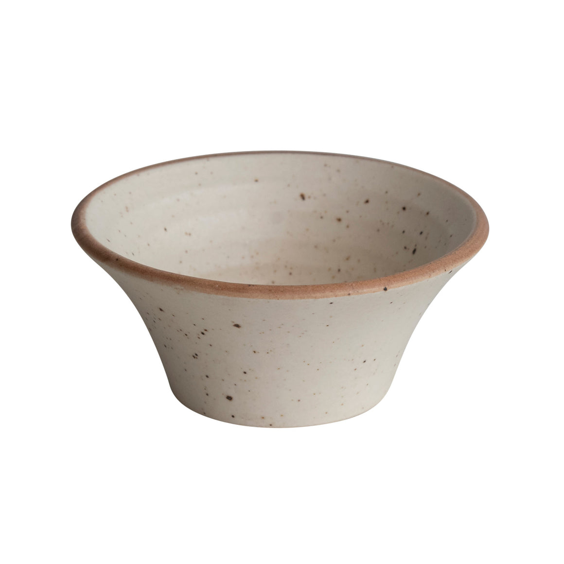 Cream Speckled Stoneware Bowl