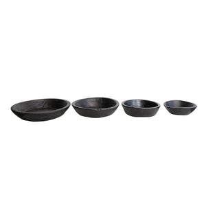 Black Reclaimed Wood Vintage Reproduction Bowls