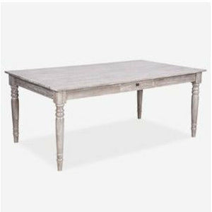 "Jules" White Wash Dining Table